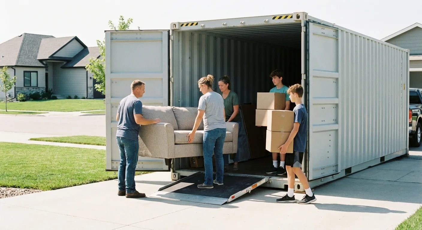 Dumpster with walk-in loading door in Union City, CA